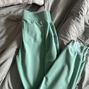 not sure of the color either jade or sea glass  zamora joggers . limited edition